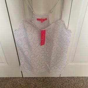 Lilly Pulitzer white dusk tank